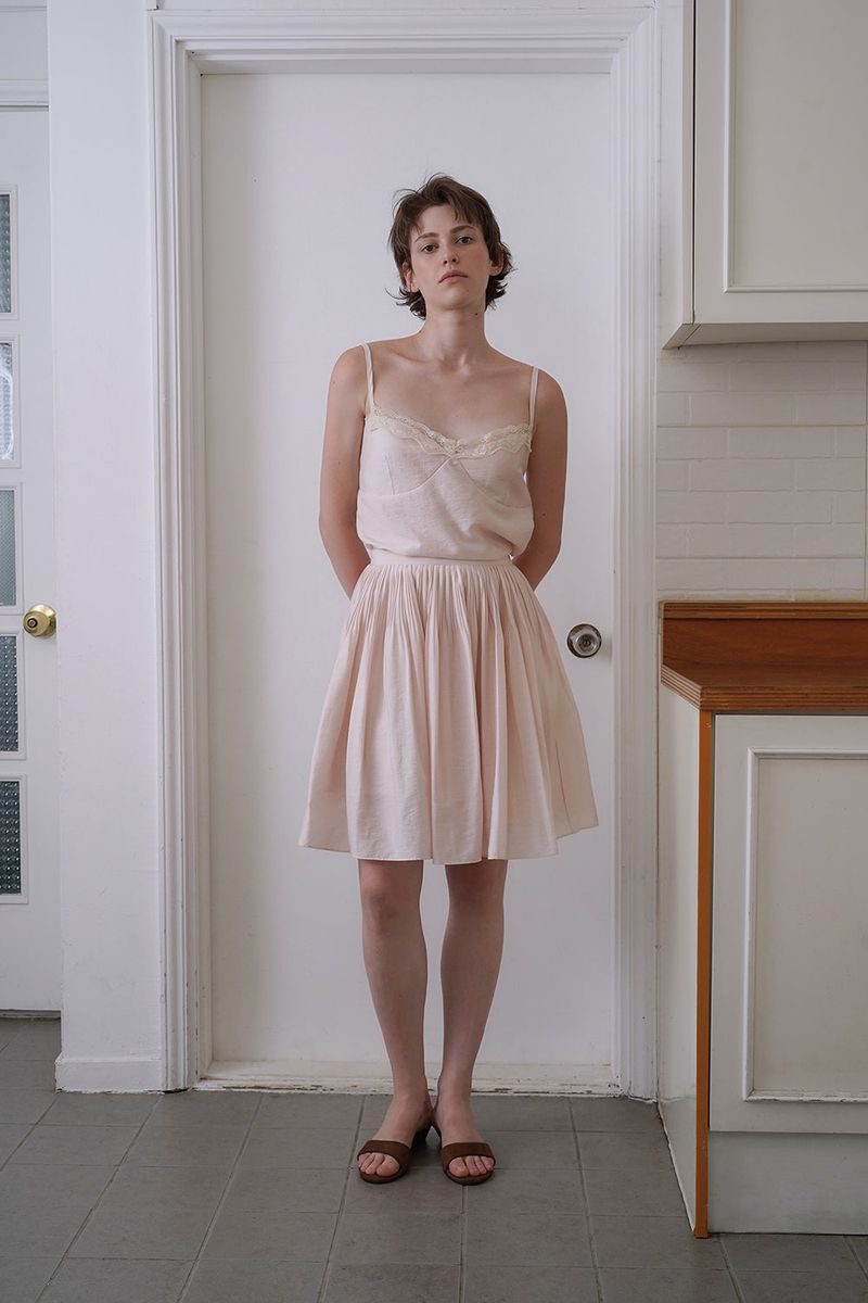 Sleek tensel skirt_pink