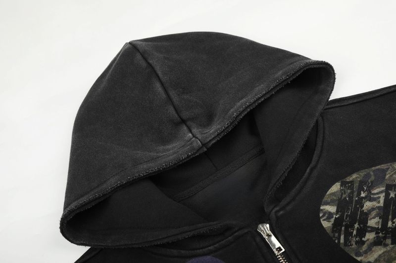 Keira Graphic Patch Hood Zip-Up