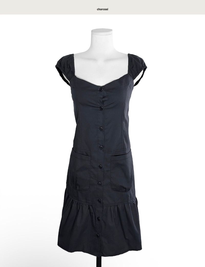 [vintage] monini off-pocket long cotton cover ops