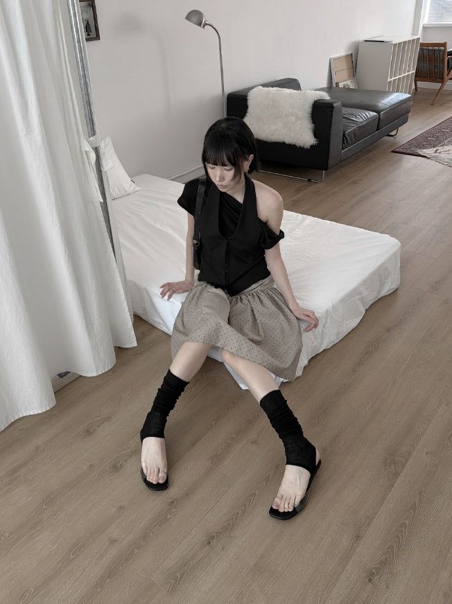 1208 トランスペアレントウェッジヒール (4cm)