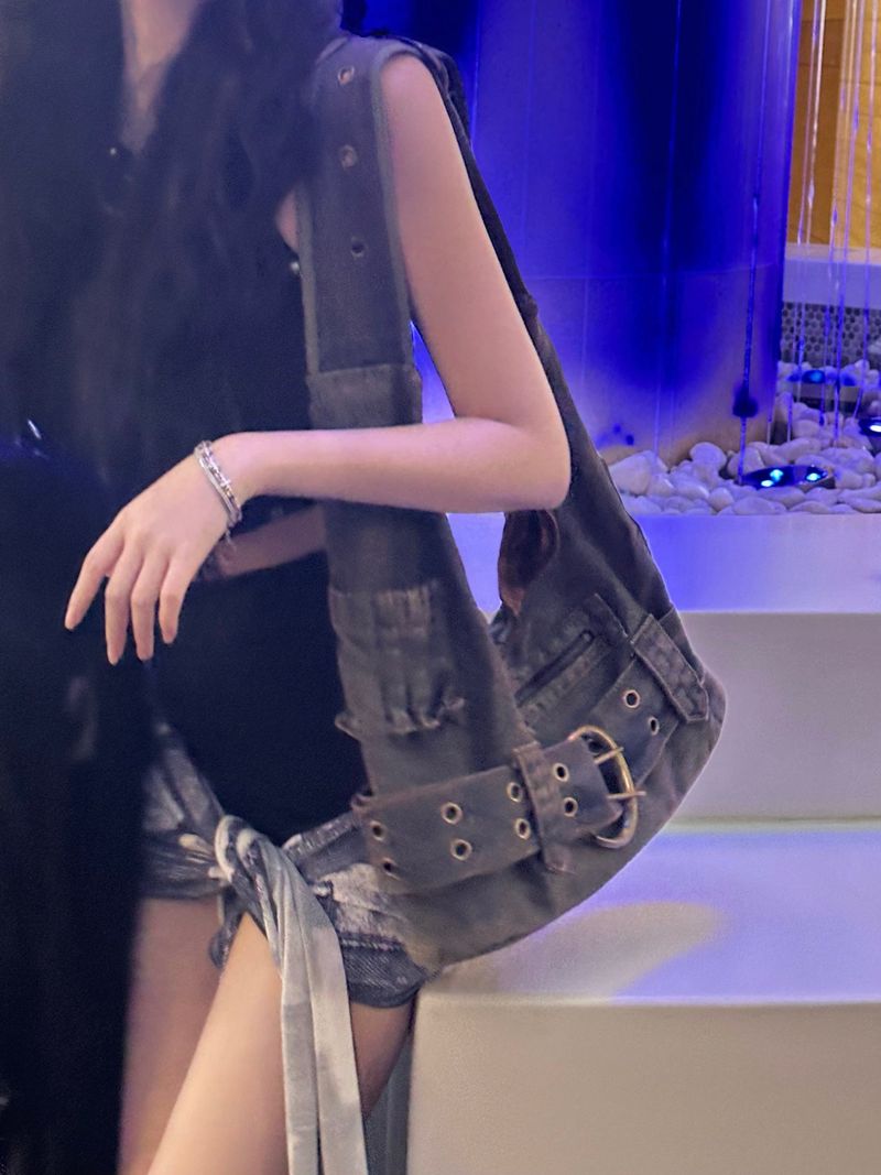 Vintage denim bag