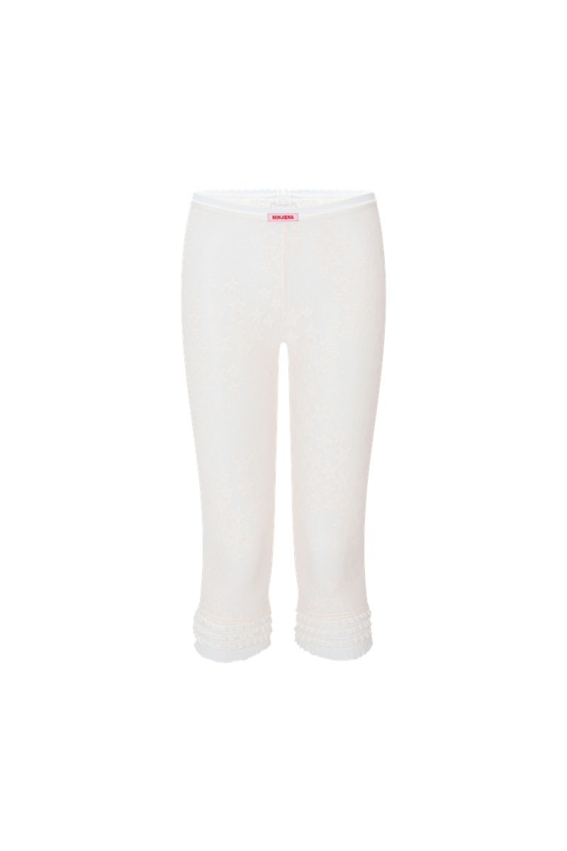 MINJIENA（ミンジエナ）の「star mesh leggings cream（Pants）」