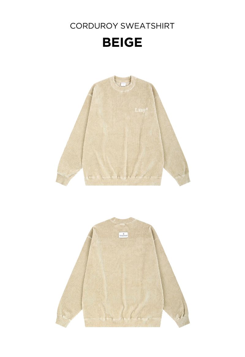 Corduroy Sweatshirt (8 Colors)