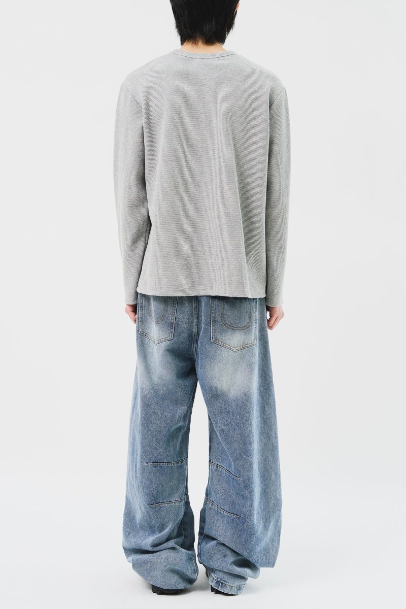 Pis Henley Neck Top (3color)