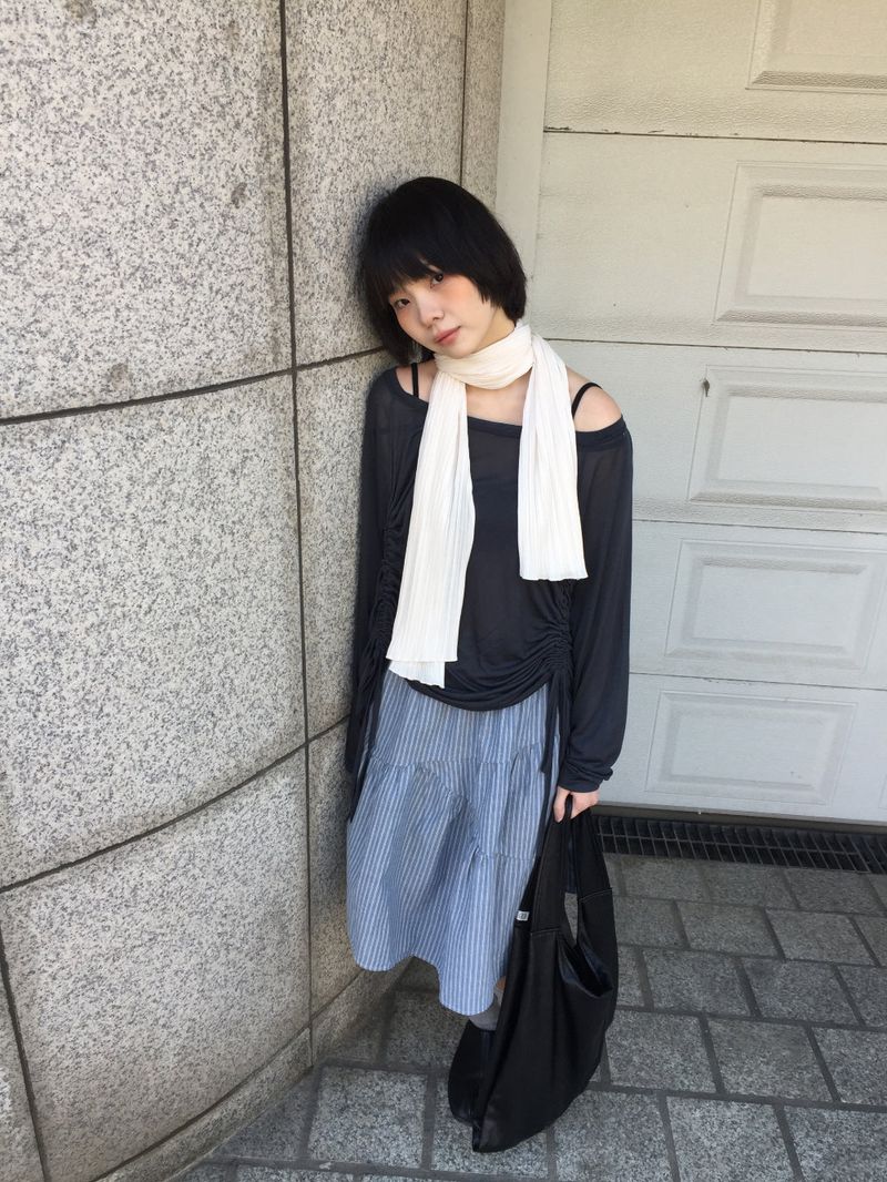De Nuit Pleated Muffler (4color)