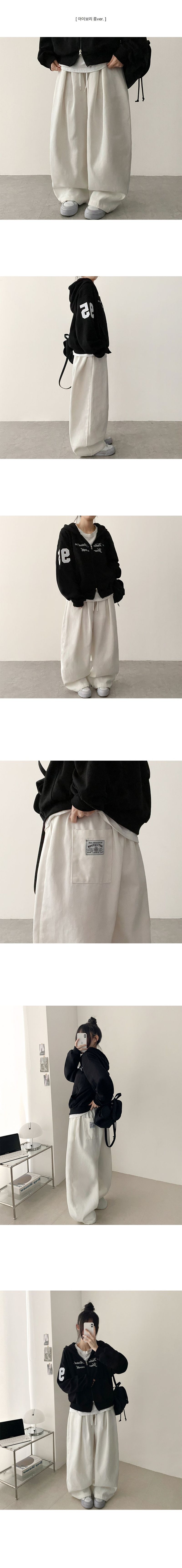 Millet Tantan Back Pocket Patch Pintuck Wide Pants[Long & Short]