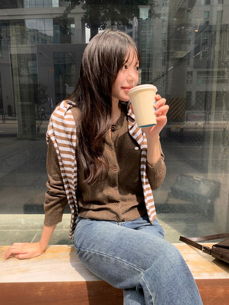 [MADE] MIETTE CASHMERE ROUND CARDIGAN