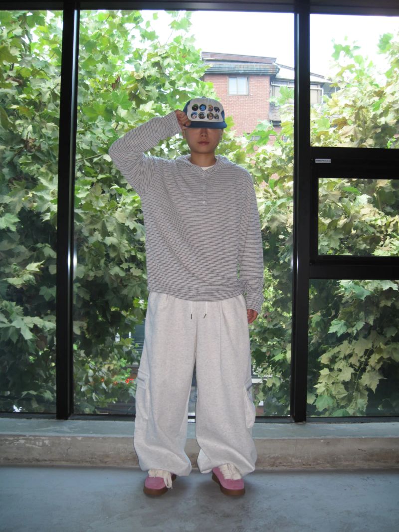 [UNISEX] Zipper Cargo Wide Sweatpants (2 Colors)