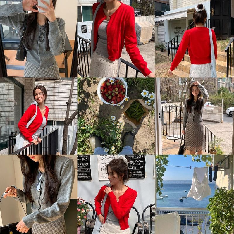 Usally V-neck cardigan