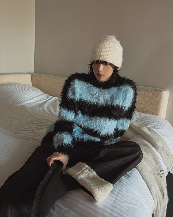 Haze Stripe Mohair Knit