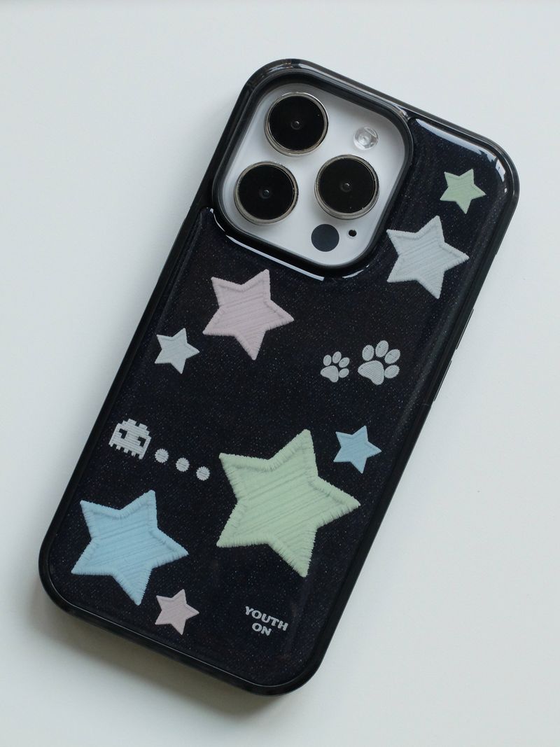 embroidery denim case (epoxy)