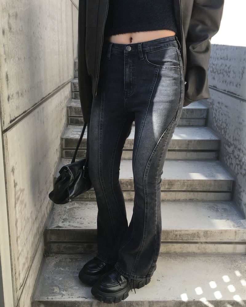Pony boots cut pants
