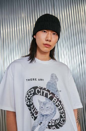 tube cat tee _ blue