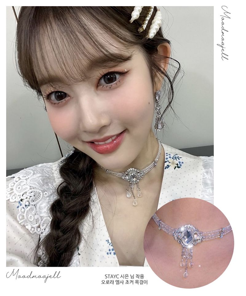Elsa crystal choker