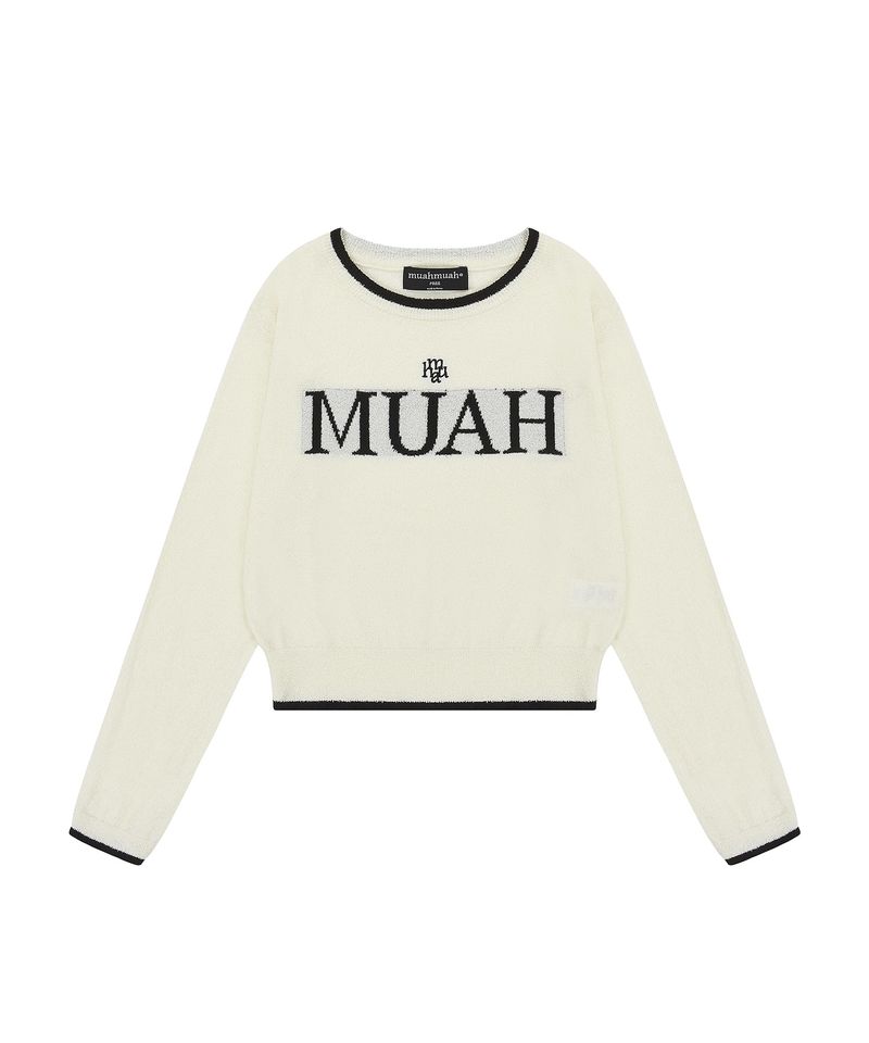 LOGO BOUCLE ROUND KNIT