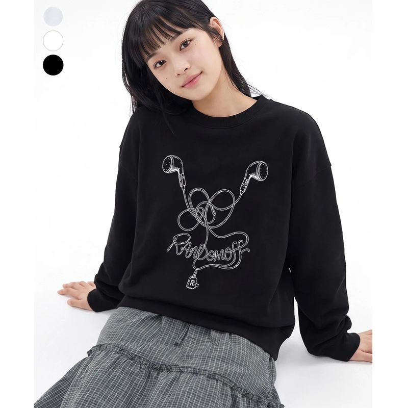 RANDOMOFF（ランダムオフ）の「TANGLED EARPHONE SWEATSHIRT (3color)（Tops）」