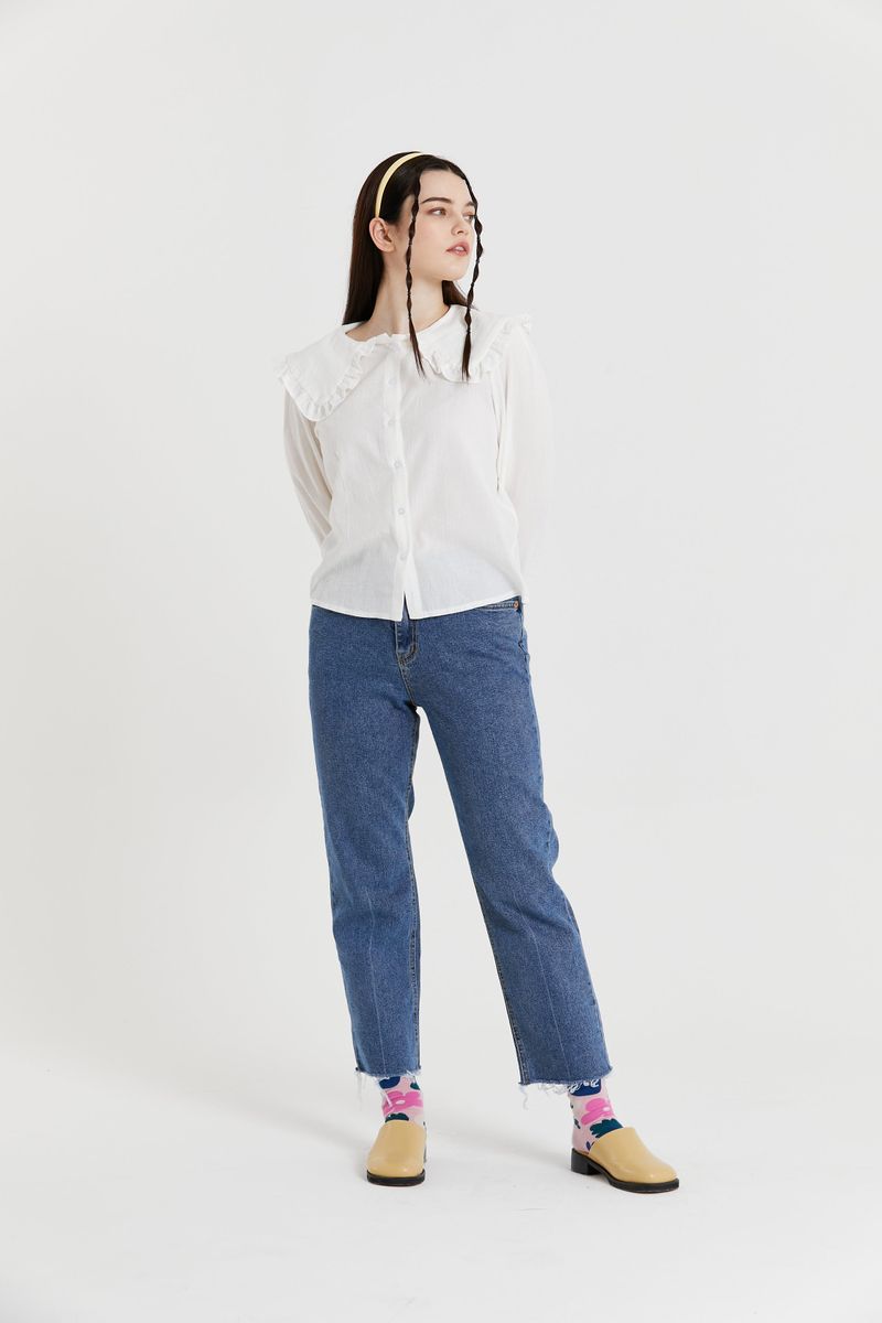 CUT OUT POCKET PANTS_MIDIUMINDIGO