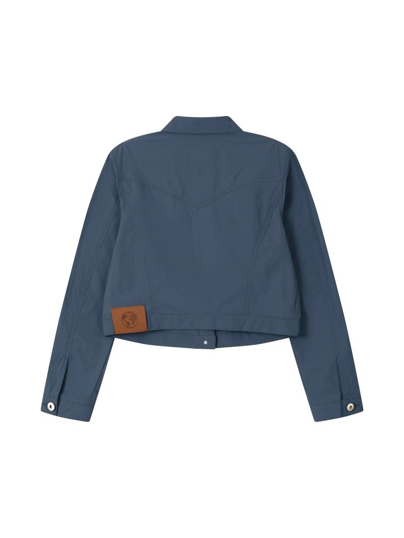 NYLON TRUCKER JACKET (INDIGO)
