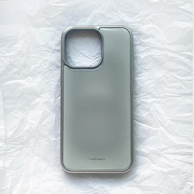 Fog gray silver epoxy case