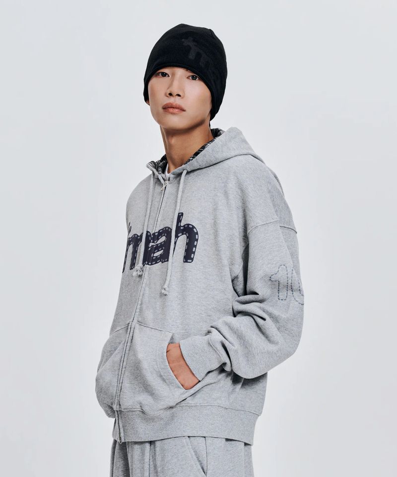 mah LOGO ROLL BEANIE_BLACK