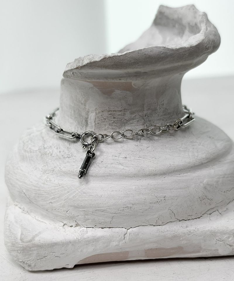 [sv925]square chain bracelet