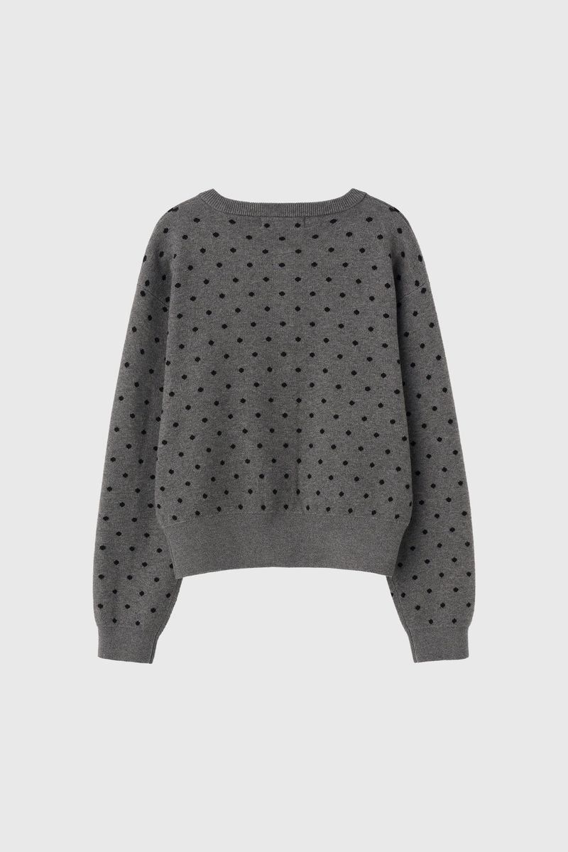 【即日発送】semi loose fit dot cardigan
