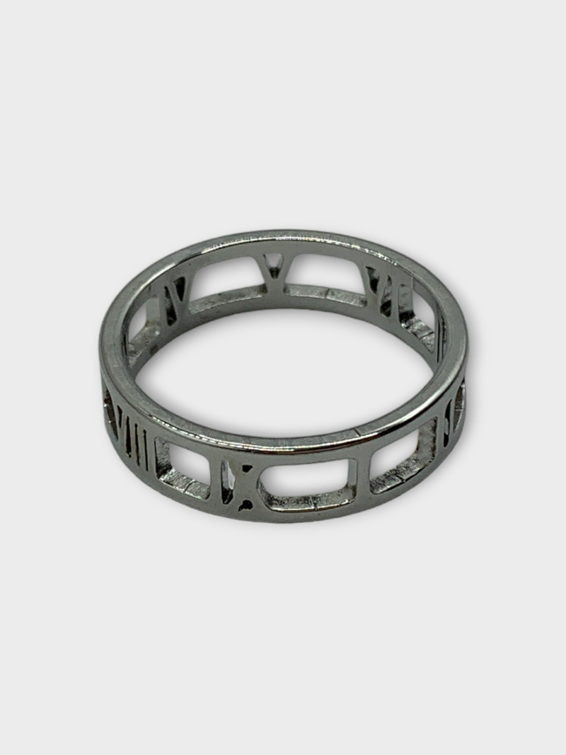 ASCLO Square Roman Numeral Ring