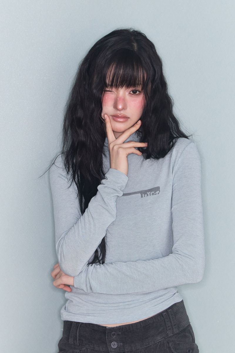 MIRE KEY WOOL HIGH NECK T MINT