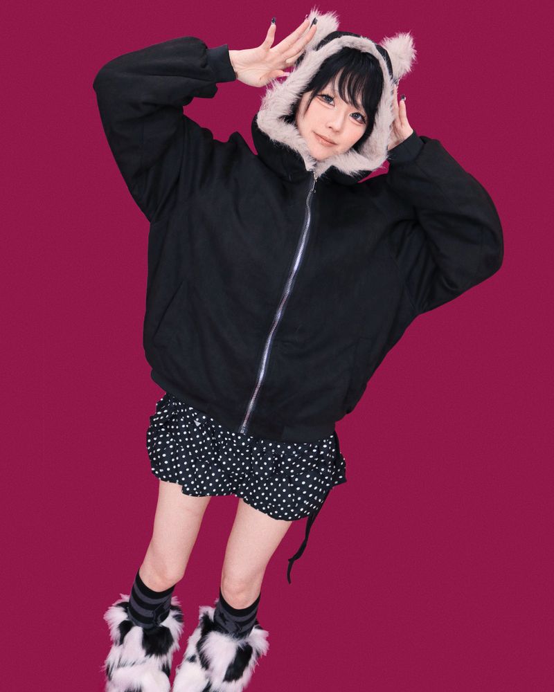 black fox hood jumper (누빔)