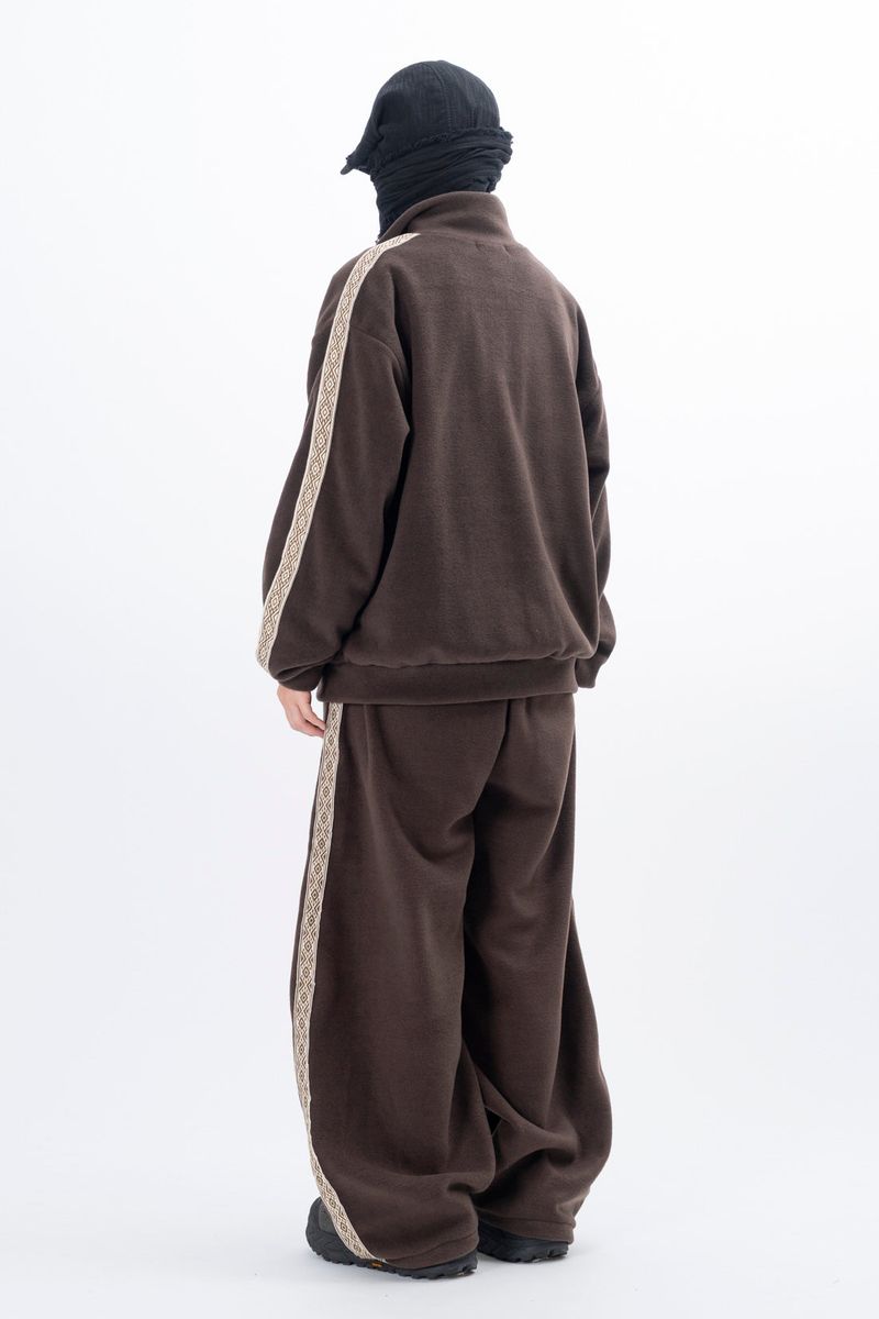 Selma Ethnic Fleece Set-up Track Top