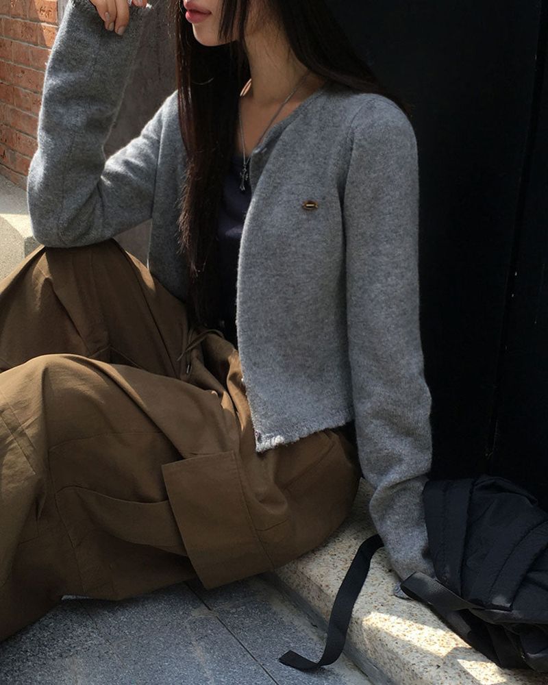 Candy Frill Knit Cardigan