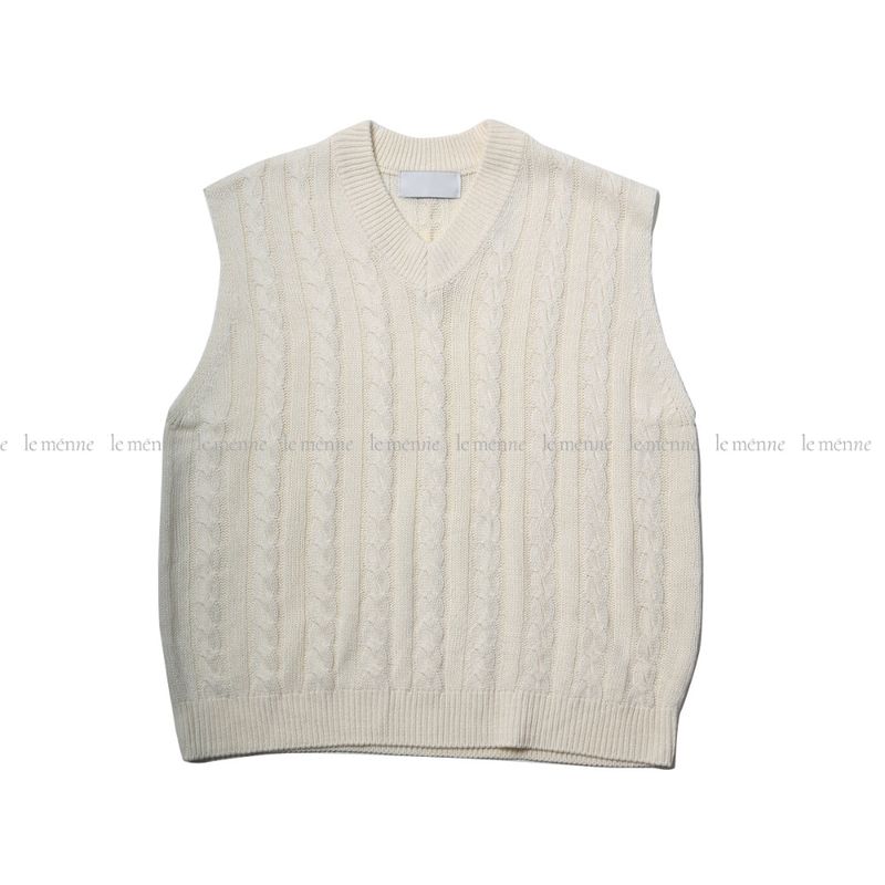 LMN ケリーツイストムードベストニット (5 colors)
