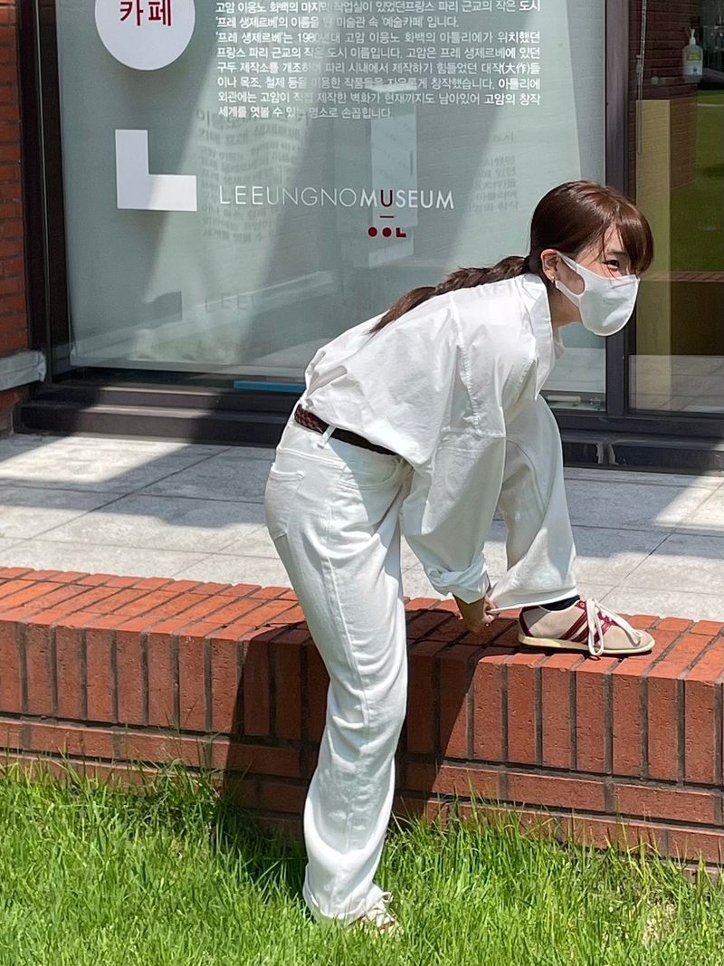 Salt white denim pants 