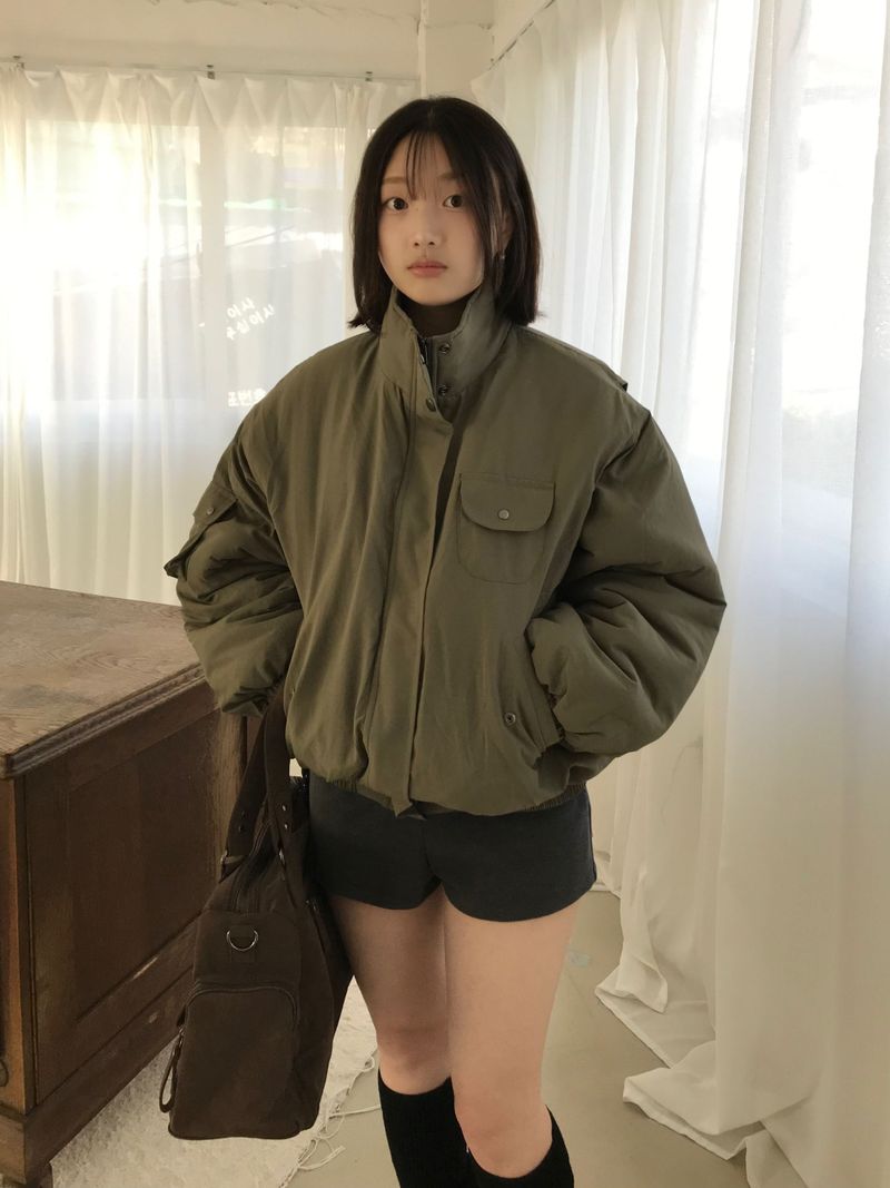 Bender High-Neck Padded Jumper (2 colors)
