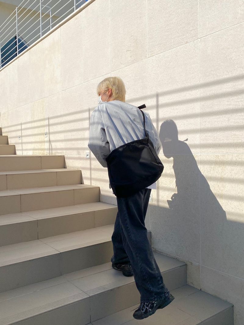 For season balloon fit denim pants 2C