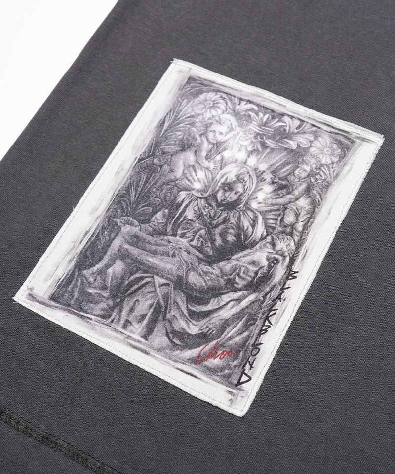 BBD Chaos Patch Pigment T-Shirt (Charcoal)