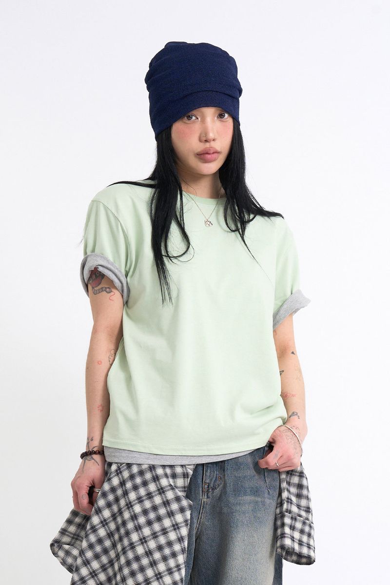Raucohouse(ラウコハウス)の「Regular fit cropped short-sleeve T-shirt(Tops)」