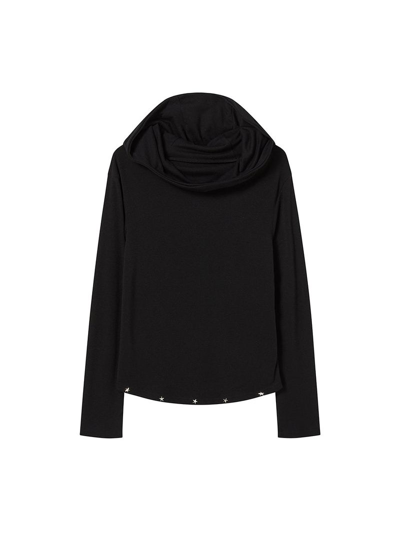 STUD HOODIE (BLACK)