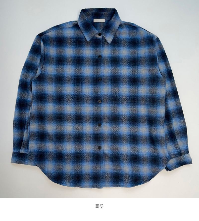 Wool checkered shirt