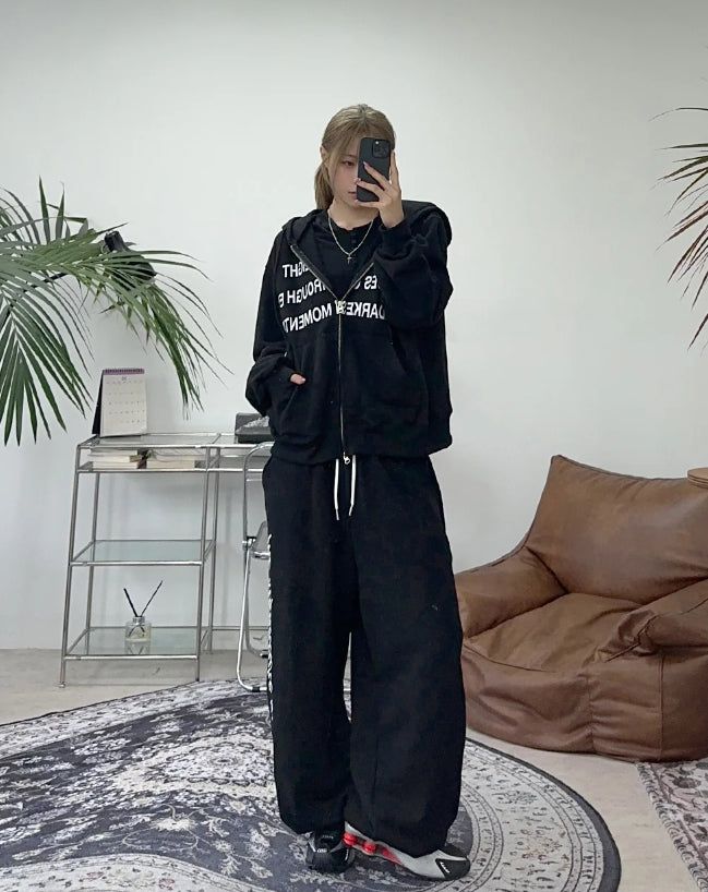 Muel Layered Embroidered Training Pants