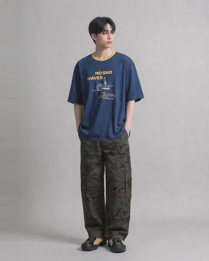 (UNISEX) Wave Ringer Tee