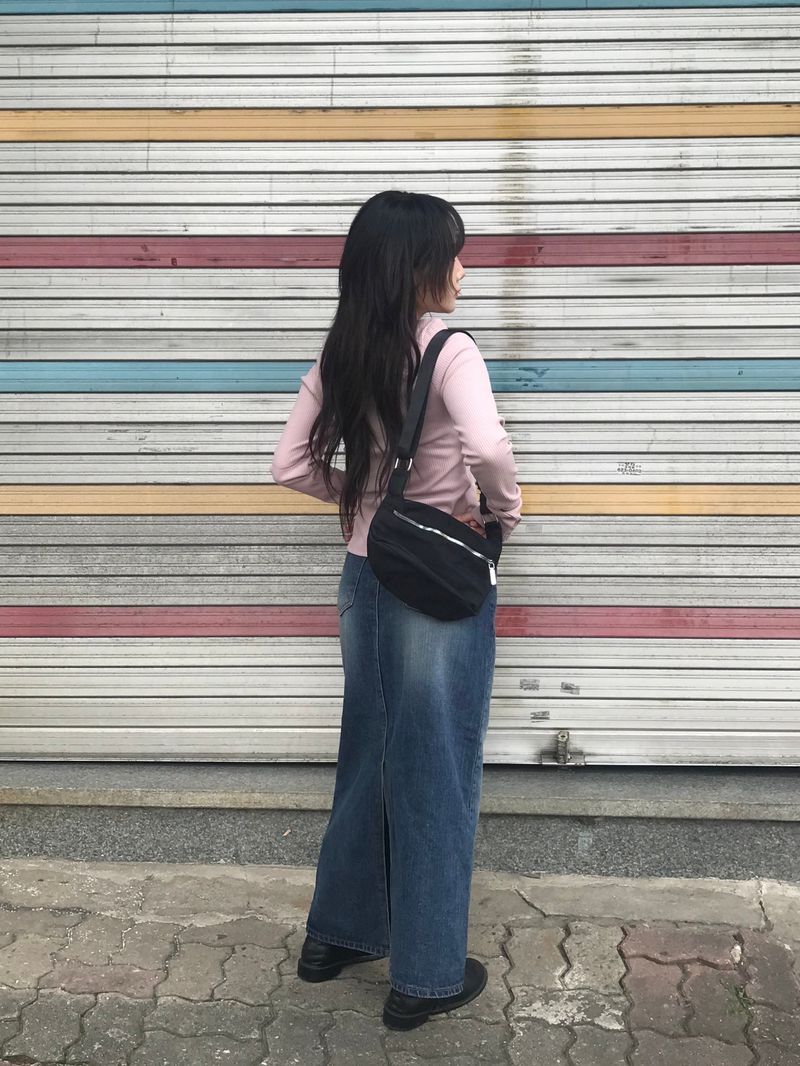 Walter denim long skirt
