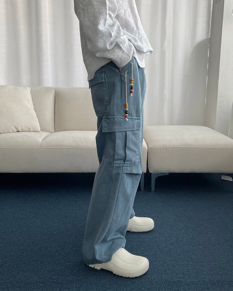 CL Ditto beads Washing cargo pants (3 colors)