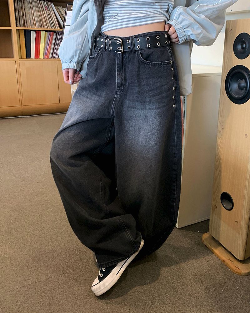 [ORIGINAL] PRESS BALLOON WIDE DENIM PANTS
