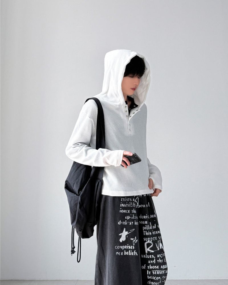 Billion Waffle Crop Hoodie