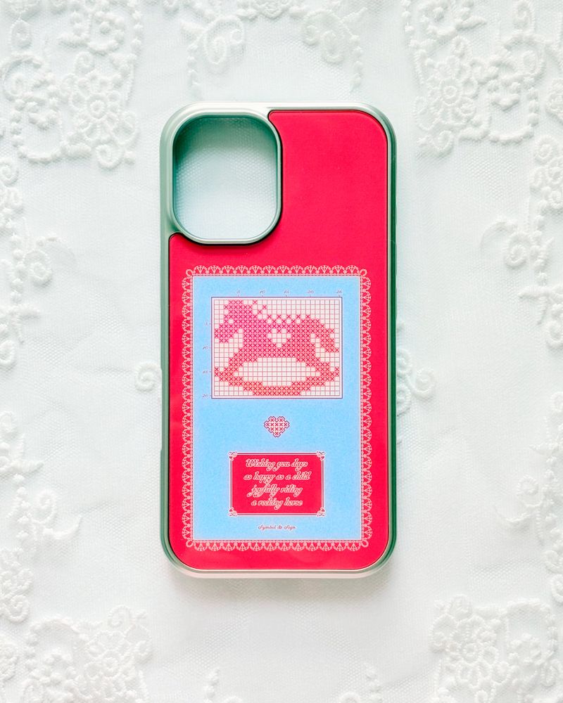 Symbol & Sign（シンボルアンドサイン）の「[+MagSafe] Childhood Rocking Horse | Bumper Case（Smartphone Accessories）」
