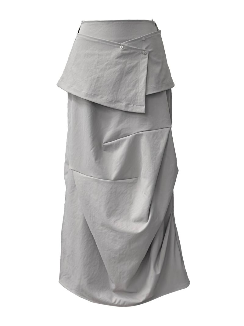 [set] from wrap long skirt (2color)