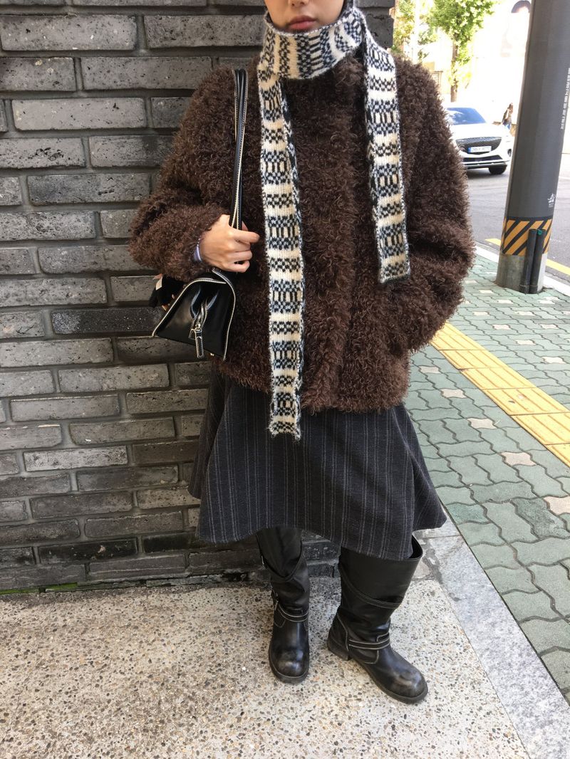 Label Midi Skirt (2color)