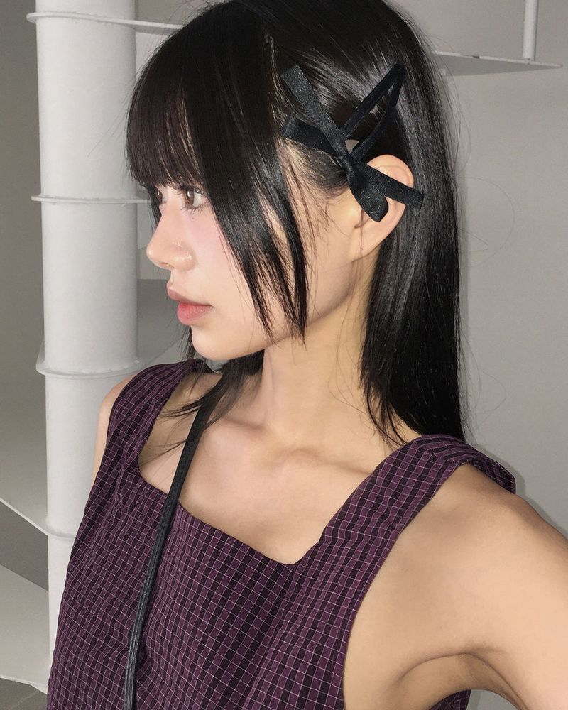 [2 sets] Mitch ribbon hairpin
