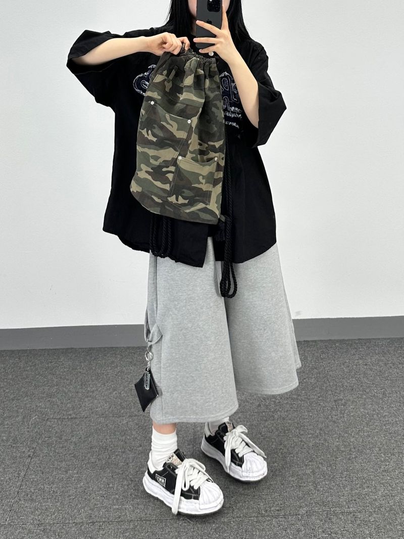 camouflage gym sack